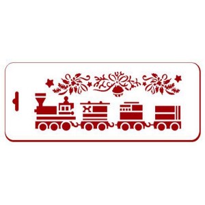 Трафарет Event Design бордюр новогодний NGB066 "Рождественский паровозик", 10х25 см